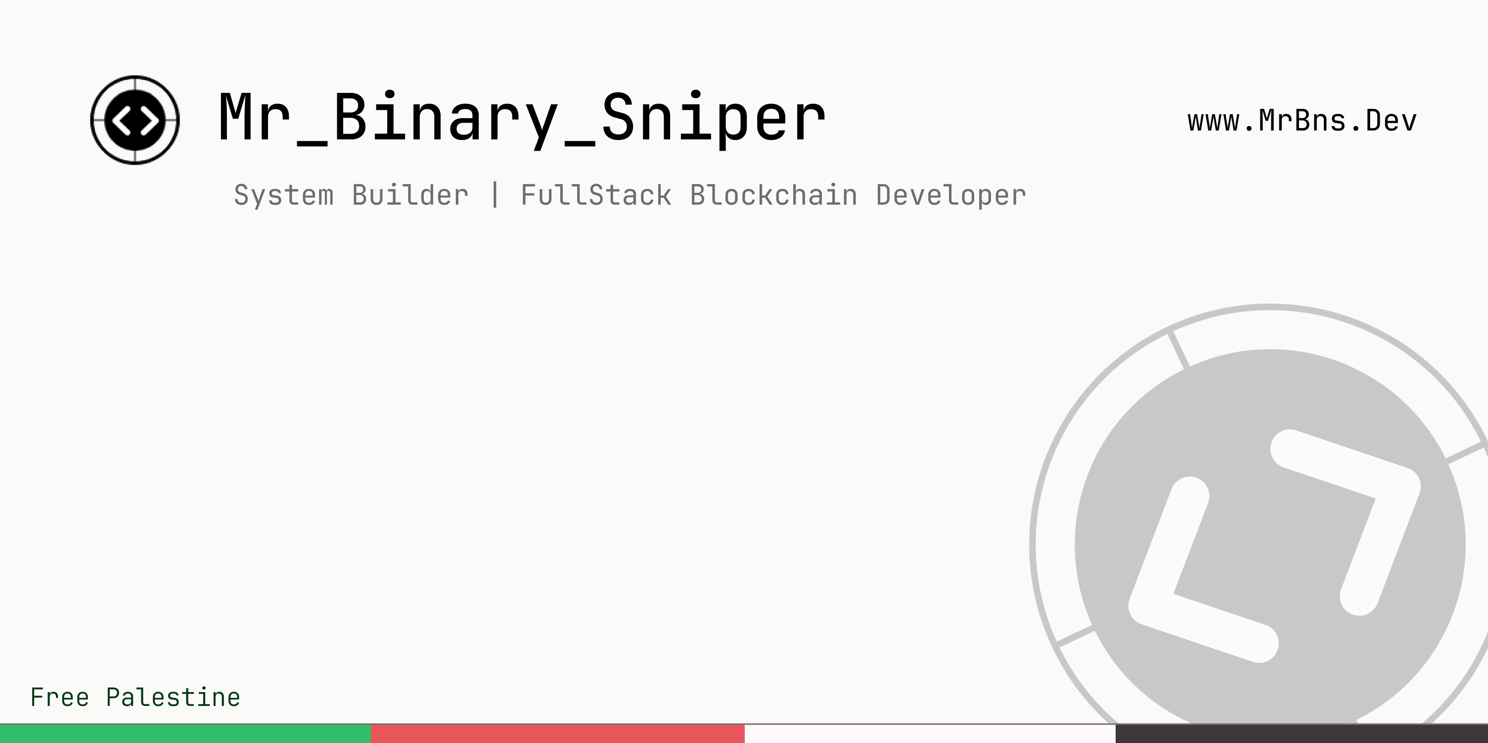 MrBns - Mr Binary Sniper | Blockchain Full Stack & Go Developer